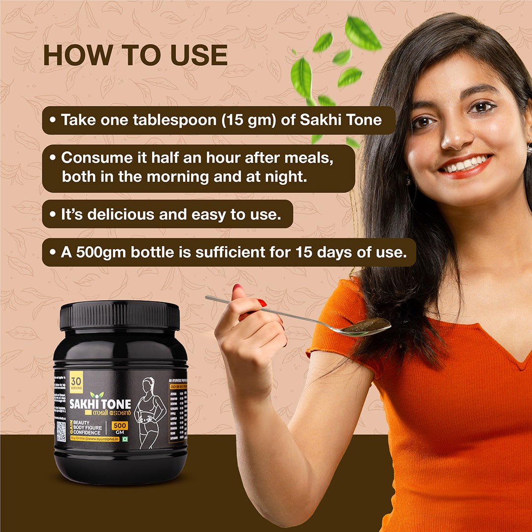 How to use Sakhi Tone - Step-by-step guide for taking the Ayurvedic supplement