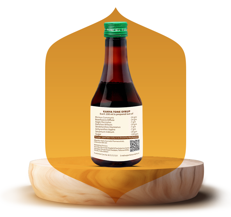 Kanya Tone Syrup - Natural Menstrual Cycle Support - back