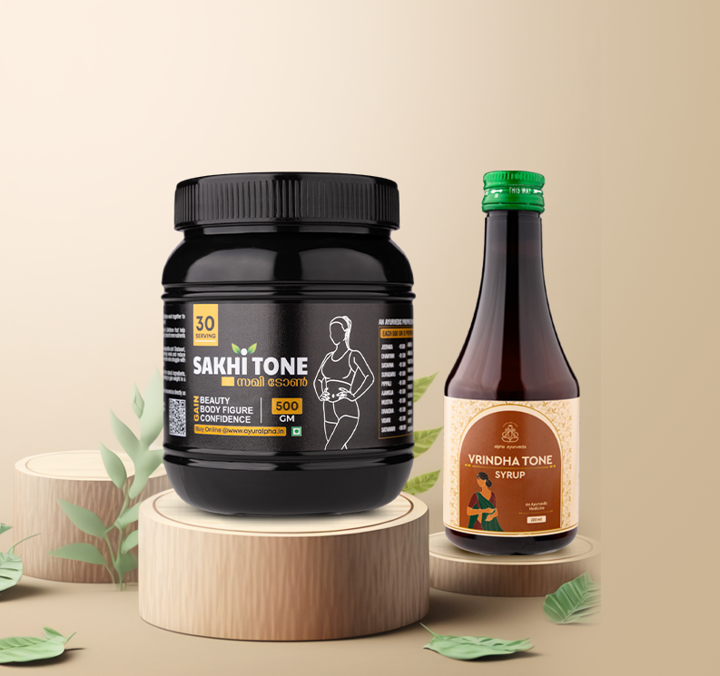 Women's Wellness Combo: Sakhi Tone and Vrindha Tone for Hormonal Health and Rejuvenation