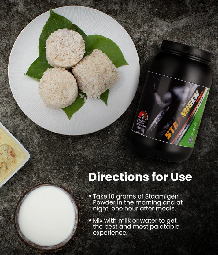 Staamigen Malt Ayurvedic Weight gain Powder -directions to use