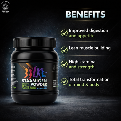 Staamigen Powder - Build Body. Gain Confidence. The Natural Way.