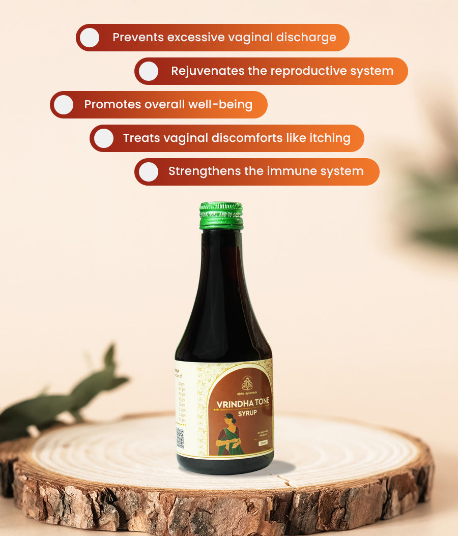 Vrindha Tone Syrup for Women's Reproductive Wellness