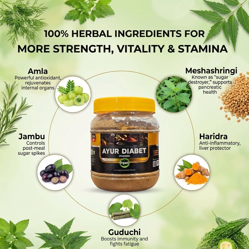 Ayur Diabet Powder – Balance Metabolism. Improve Wellness. Naturally.