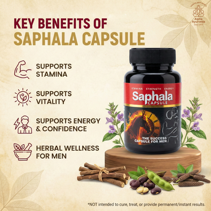 Saphala Capsule for Men- Strength, Stamina, Daily Wellness & Performance